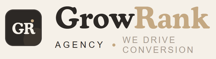 logo blanco GrowRank Agency