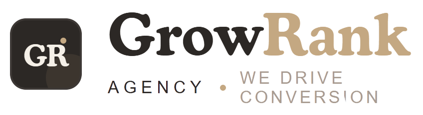 logo transparente growrank agency