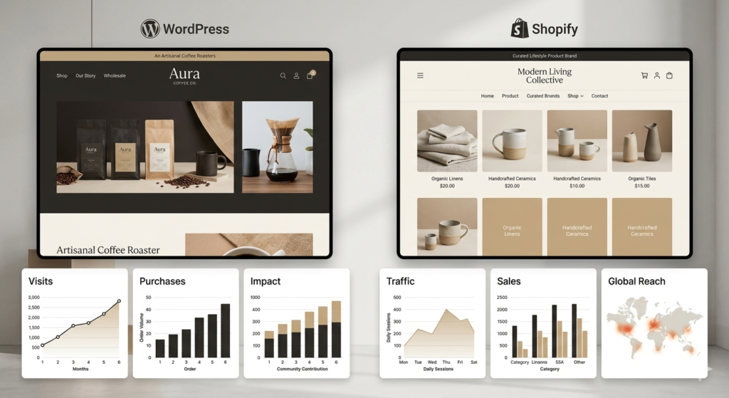 WordPress & Shopify