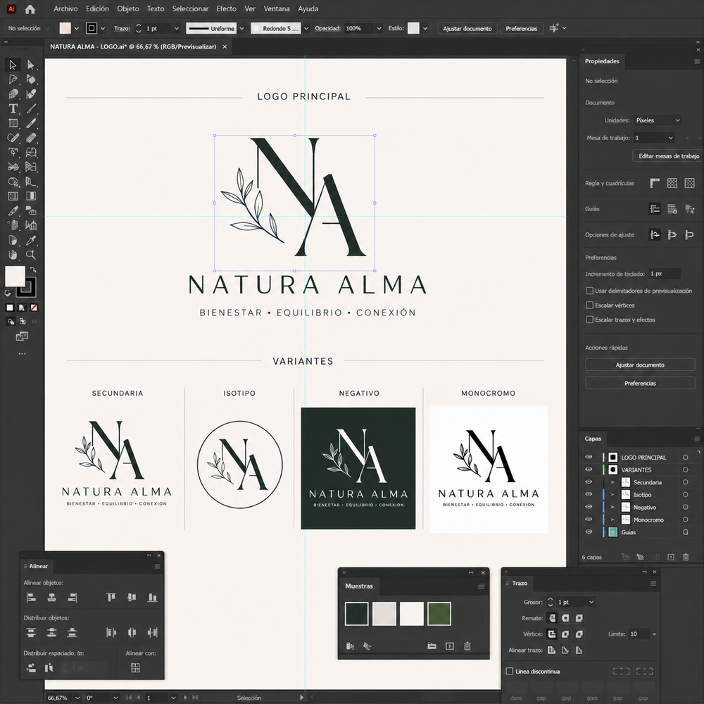 Logo principal + variantes